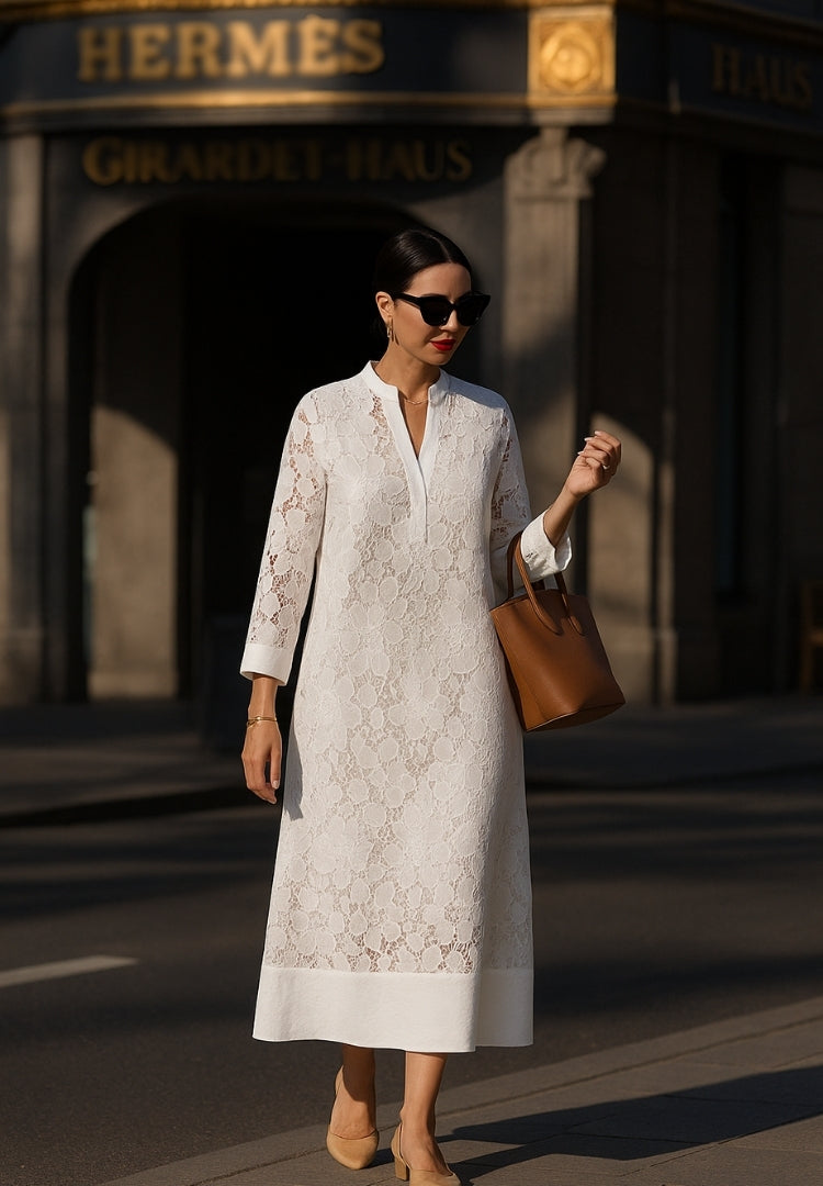 Amber | Elegant Lace Long Dress