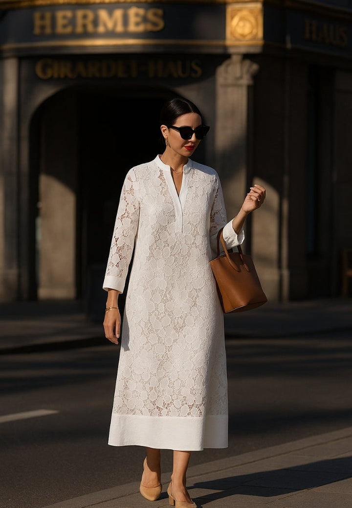 Amber | Elegant Lace Long Dress