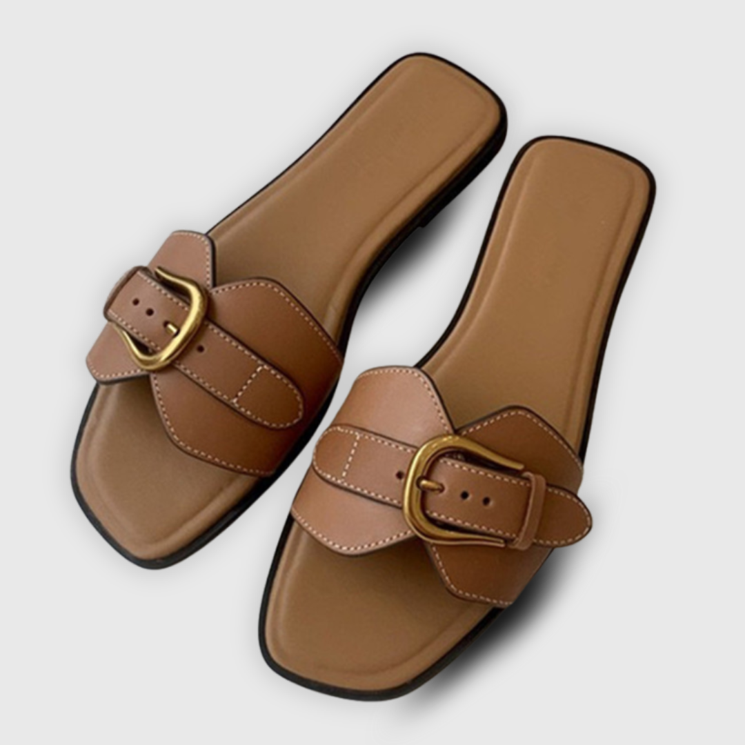 Erica | Stylish Buckle Flat Sandals