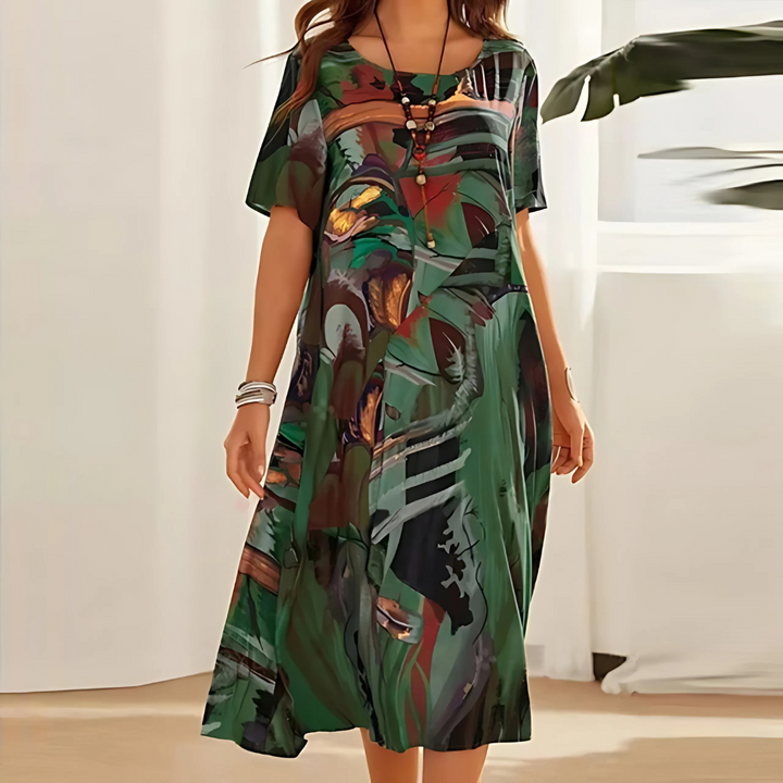 Filomena | Stylish Abstract Print Dress