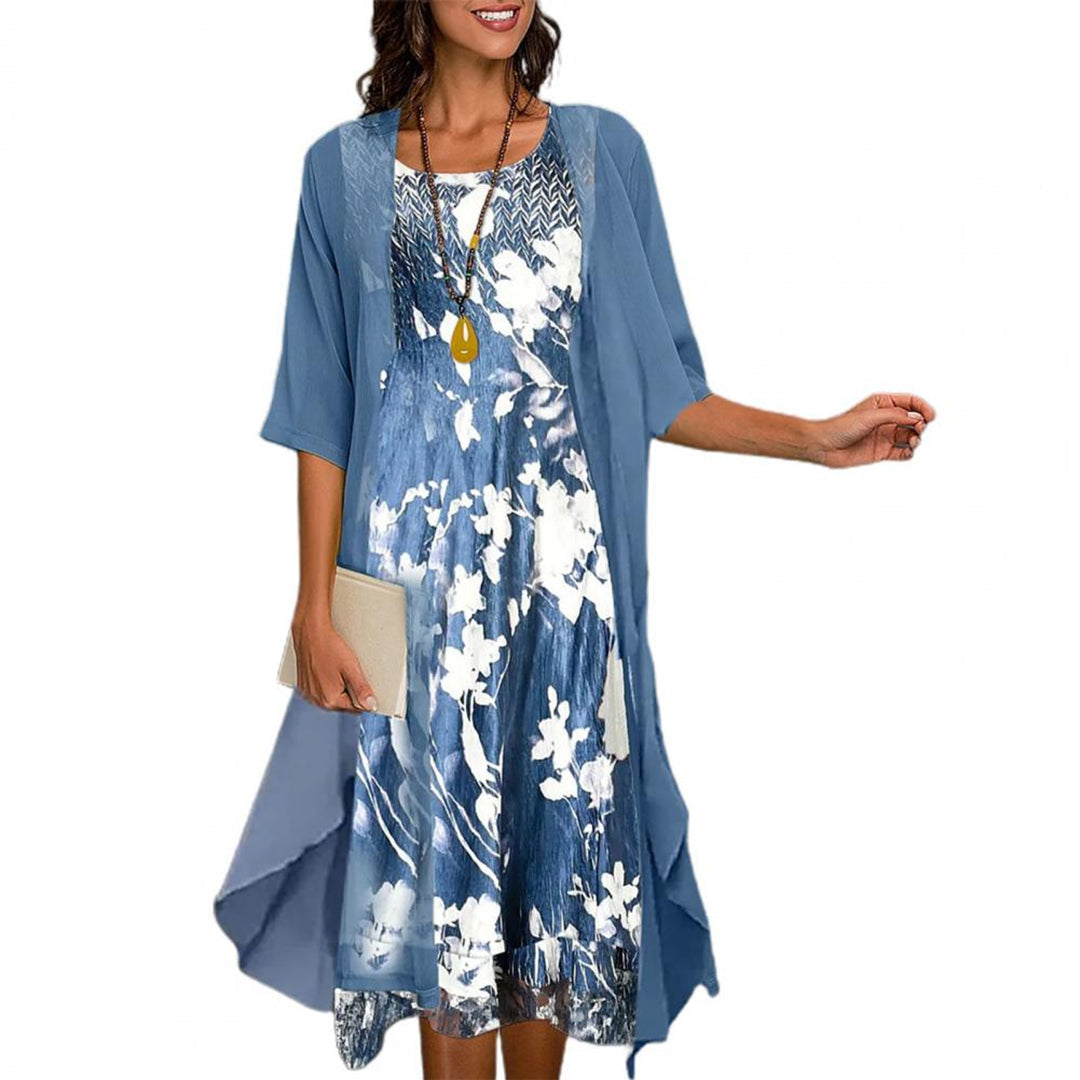 Andrea | Elegant Casual Floral Dress Set