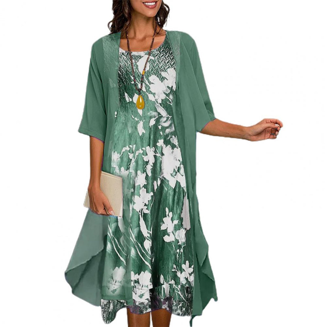 Andrea | Elegant Casual Floral Dress Set