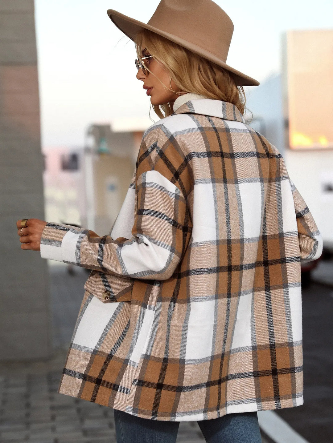 Kelly | Stylish Plaid Blazer Jacket