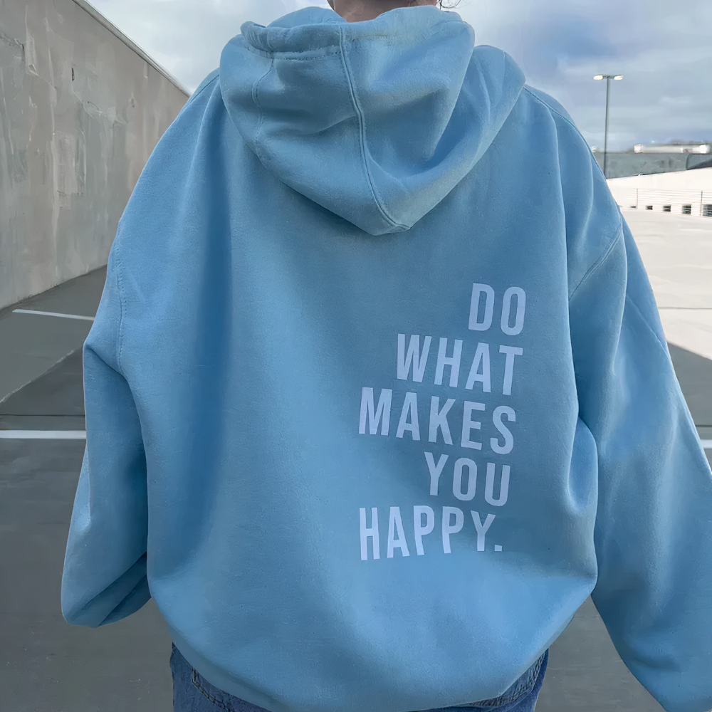 Josephine | Hooded Sweater with Text Print