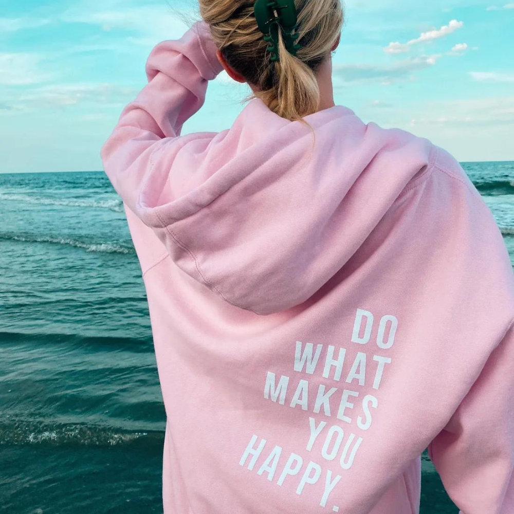 Josephine | Hooded Sweater with Text Print