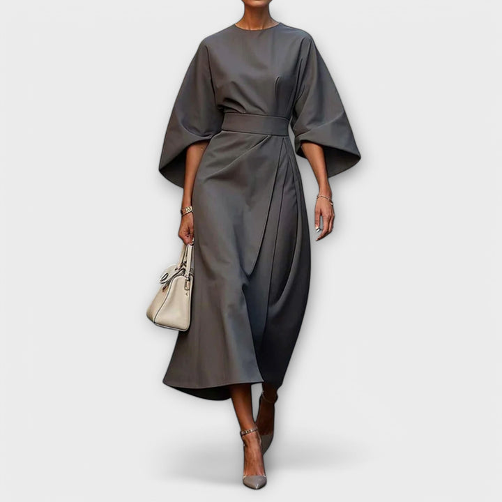 Sonia | Elegant Dress with Sleeves and  Belt