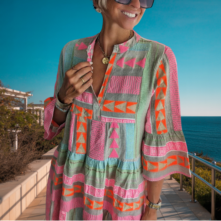 Juliane – Boho Tiered Swing Dress