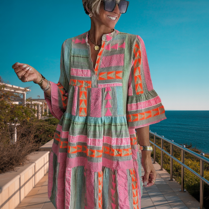 Juliane – Boho Tiered Swing Dress