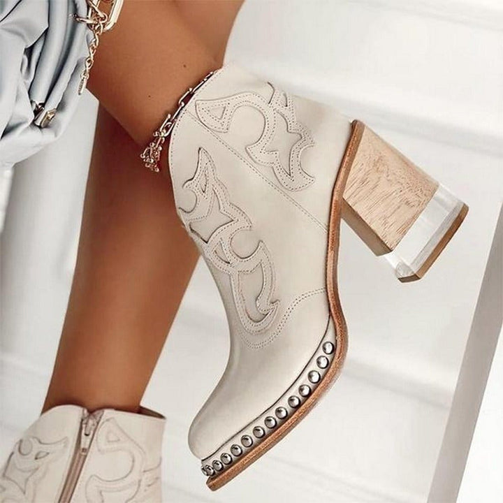 Gwen | Textured Ankle Boot
