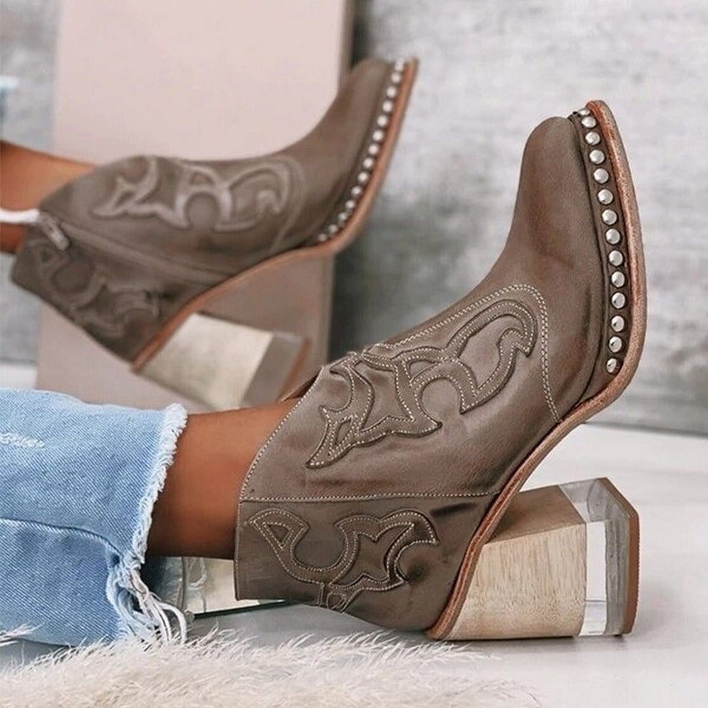 Gwen | Textured Ankle Boot