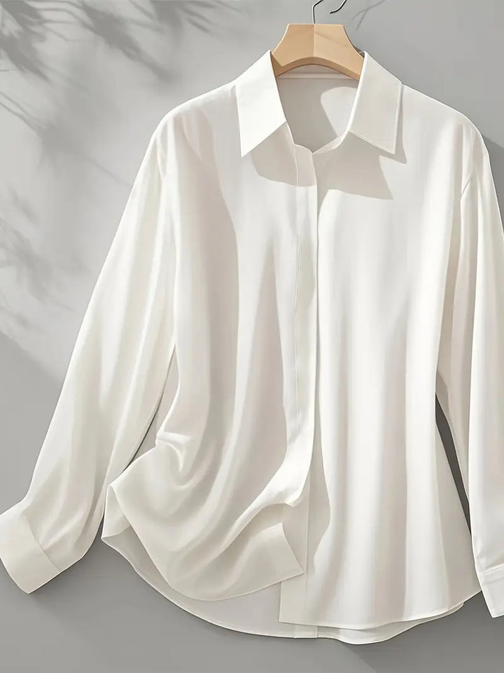Anjeneth™ | Elegant Long Sleeve Button-Down Shirt
