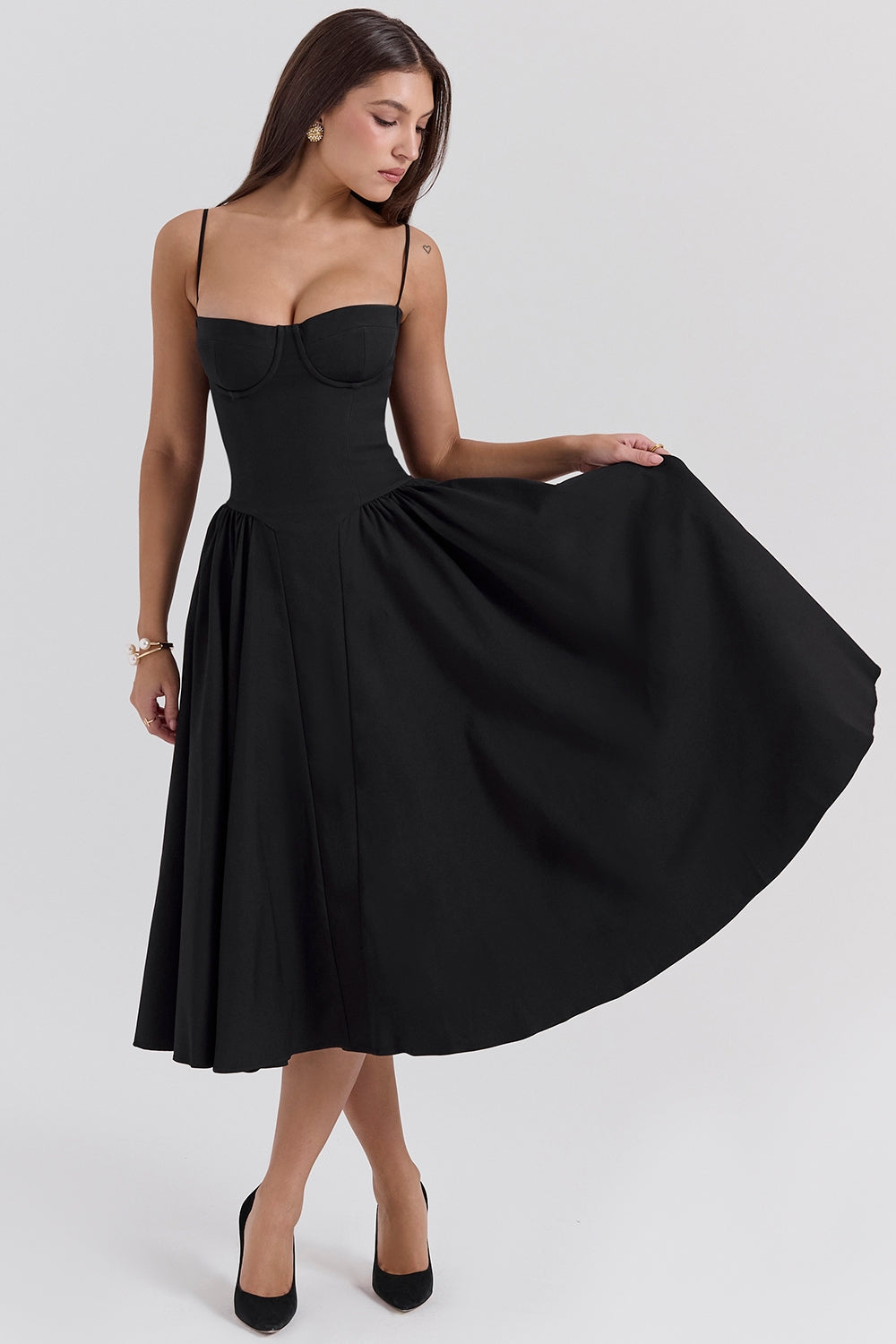 Celine Corset Midi Dress