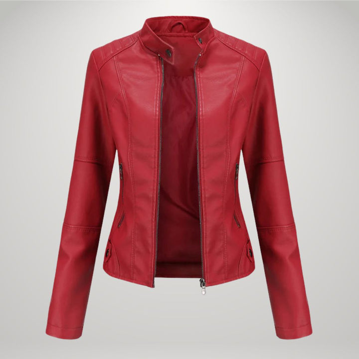 Lessy | Sleek Faux Leather Jacket