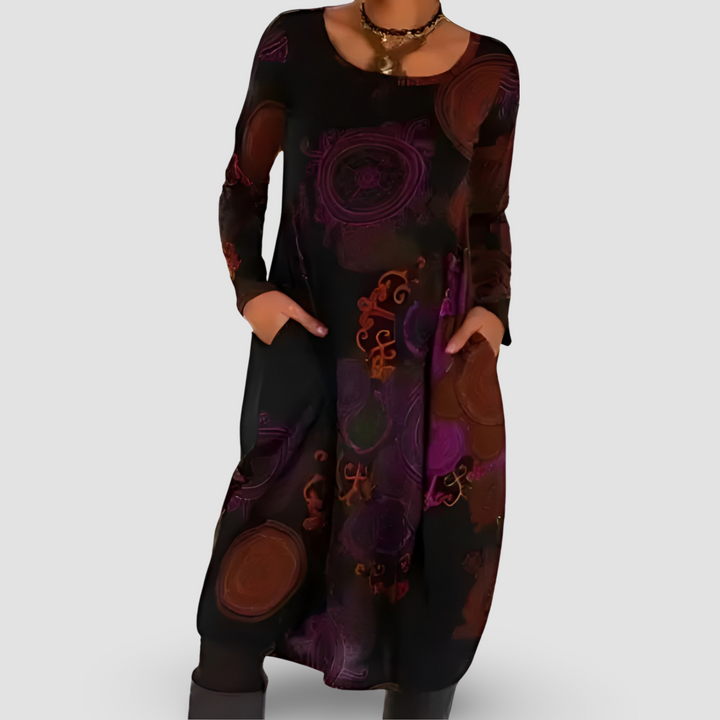Ronja™ - Winter dress with bohemian elegance