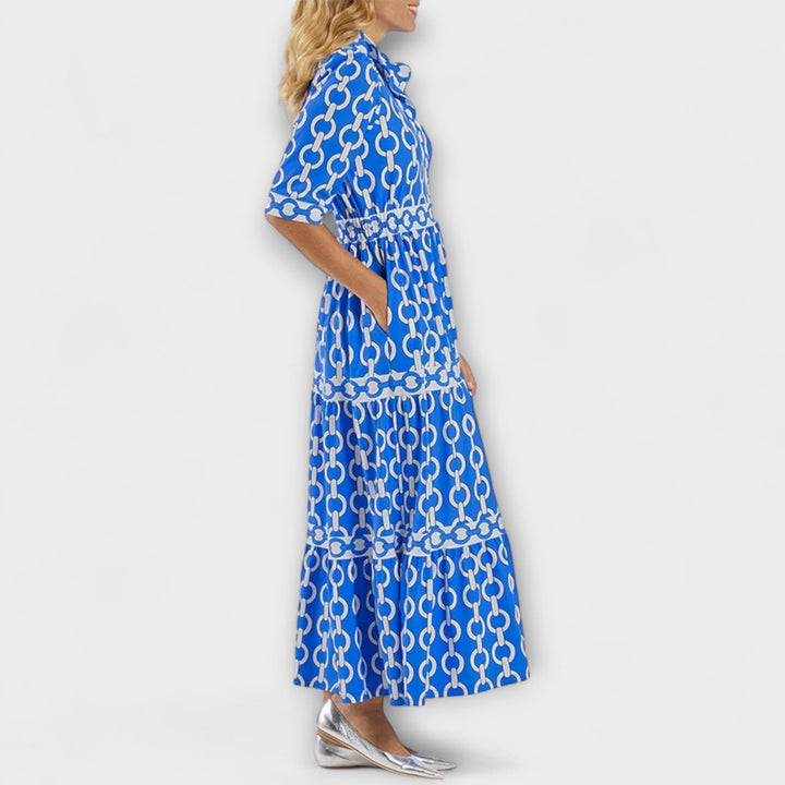 Sophia | Midi Dress with Chain Pattern