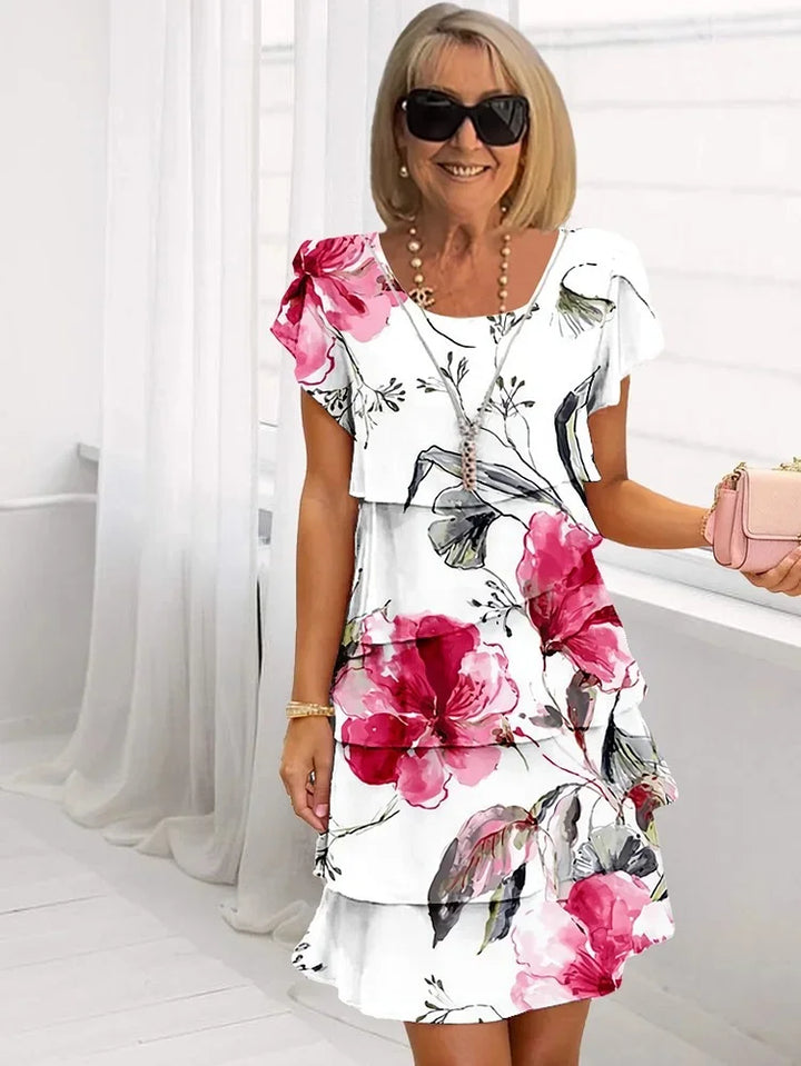 Emilia | Floral Ruffle Tiered Dress