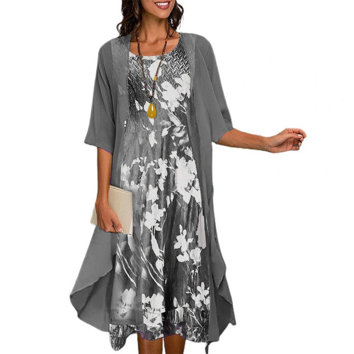 Andrea | Elegant Casual Floral Dress Set