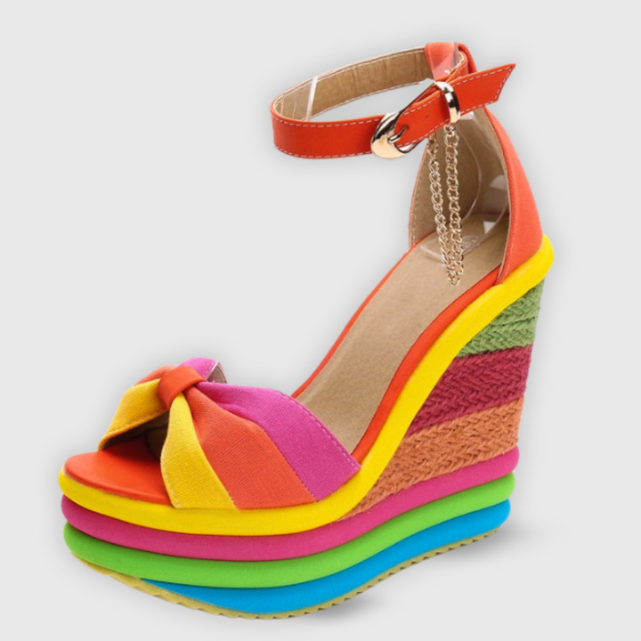 Monica | Stylish Colorful Summer Wedge Sandals