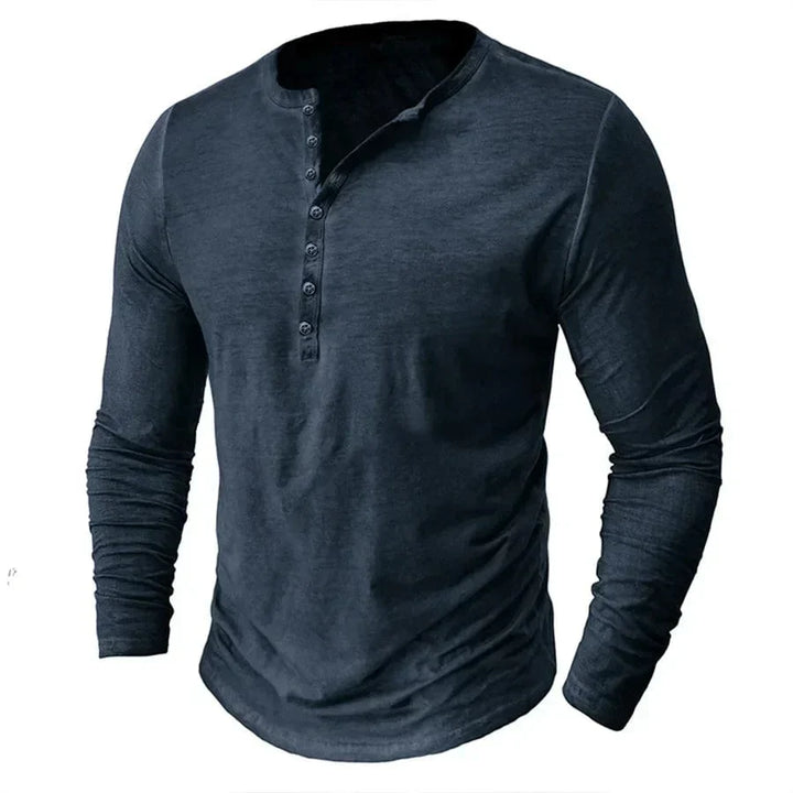 Cyril™ | Long Sleeve Henley Shirt