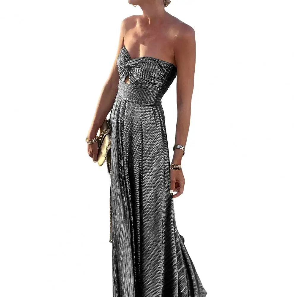 Victoria | Elegant Strapless Maxi Dress