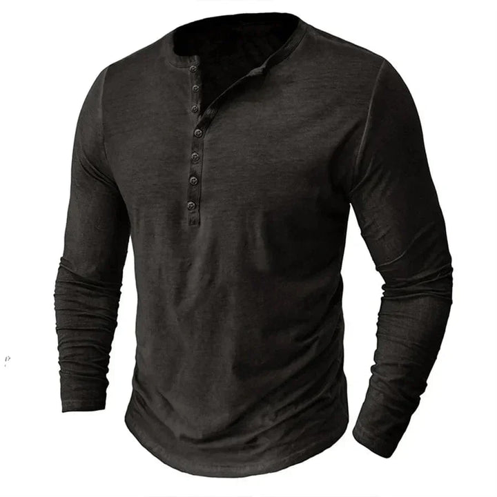 Cyril™ | Long Sleeve Henley Shirt