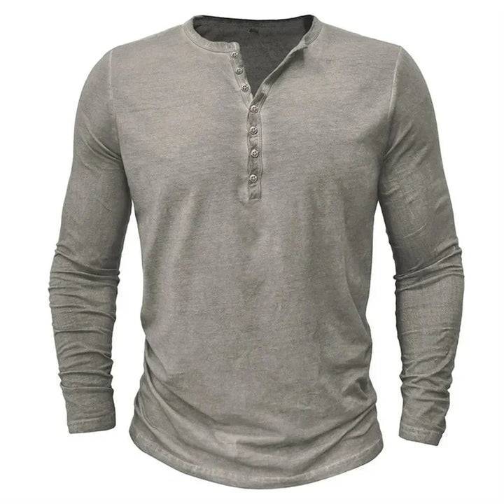 Cyril™ | Long Sleeve Henley Shirt