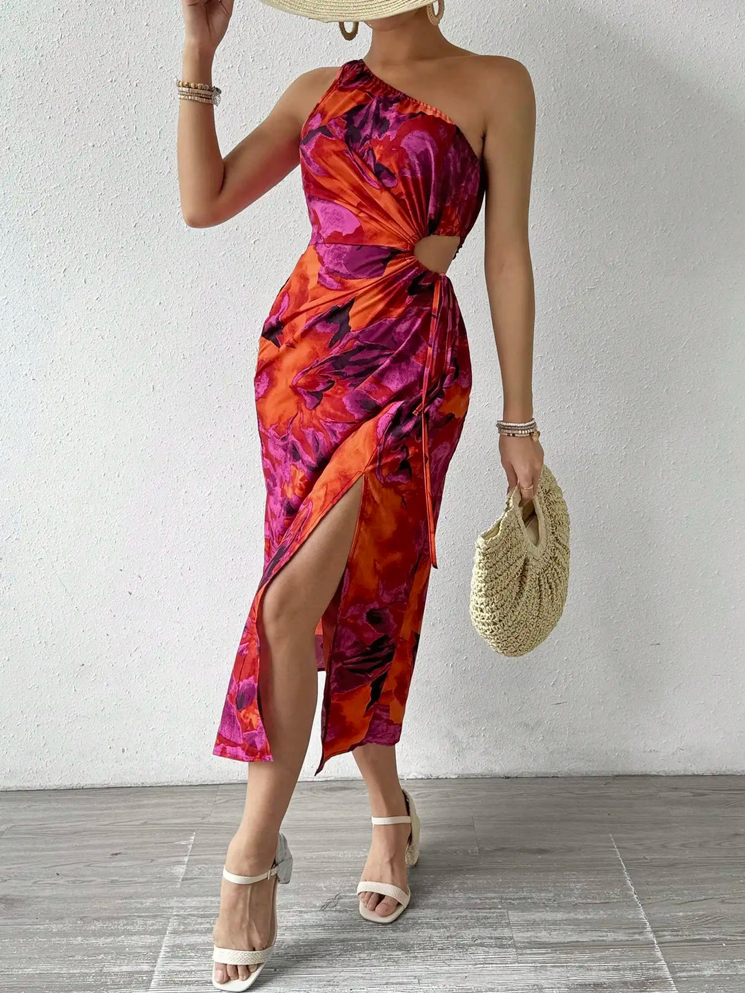 Sandra | One-Shoulder Knotted Bodycon Dress