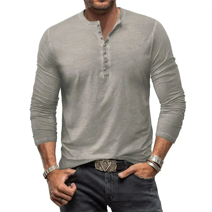 Cyril™ | Long Sleeve Henley Shirt