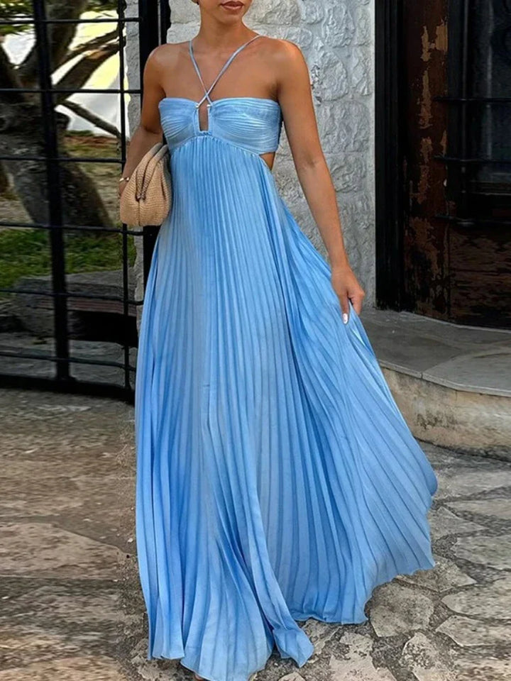 Nina | Stylish Pleated Maxi Dress