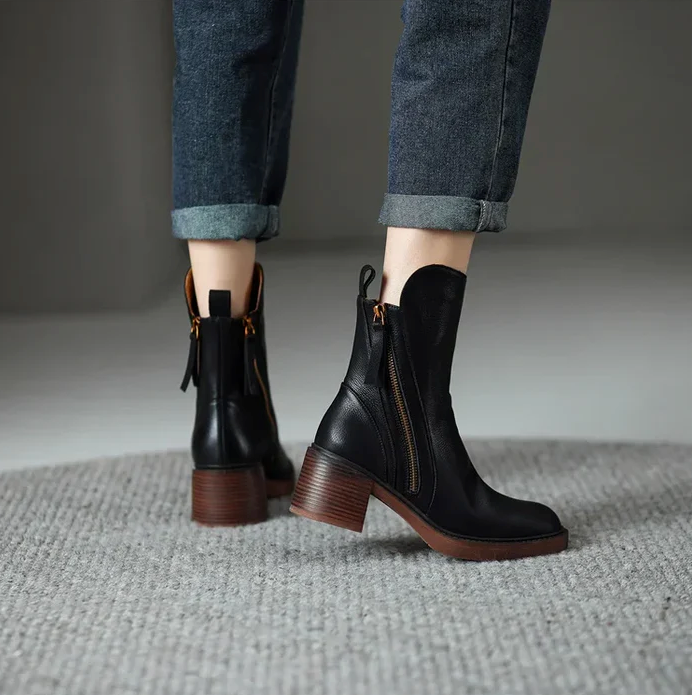 Grazia™ - Leather booties