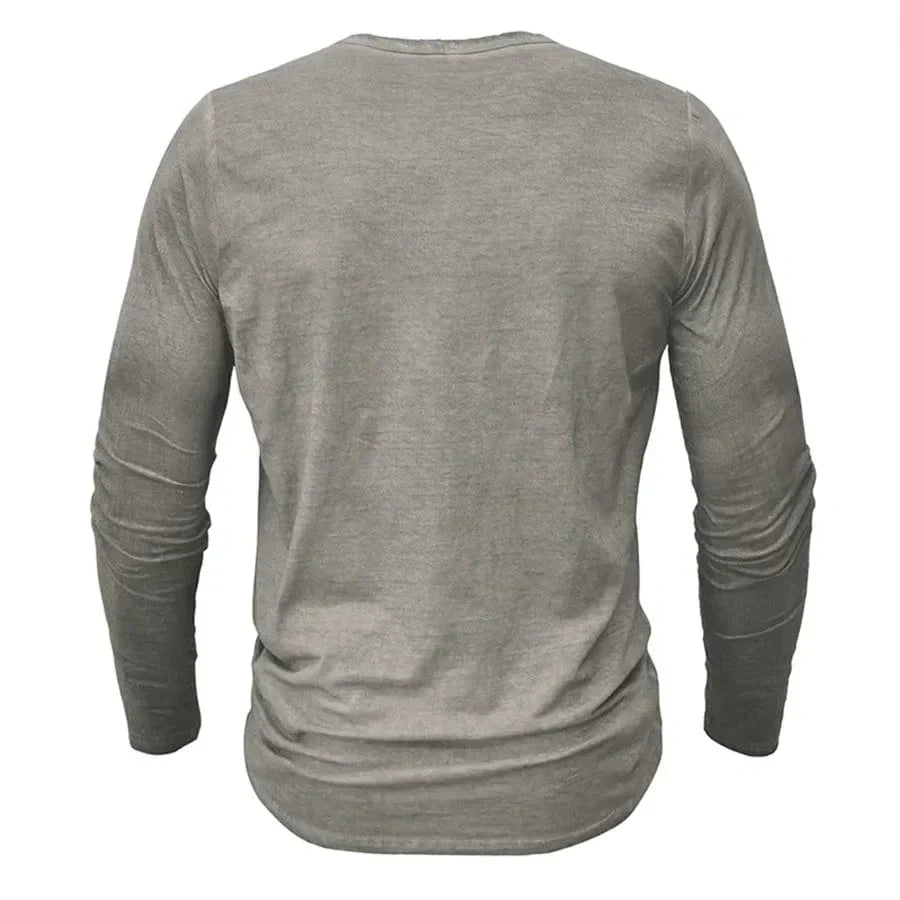 Cyril™ | Long Sleeve Henley Shirt
