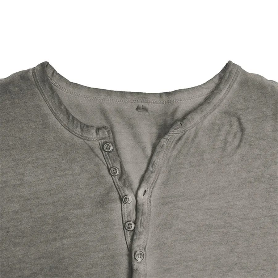 Cyril™ | Long Sleeve Henley Shirt