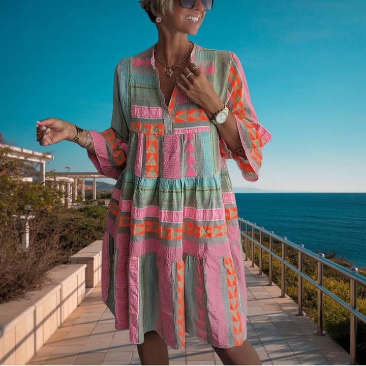Juliane – Boho Tiered Swing Dress