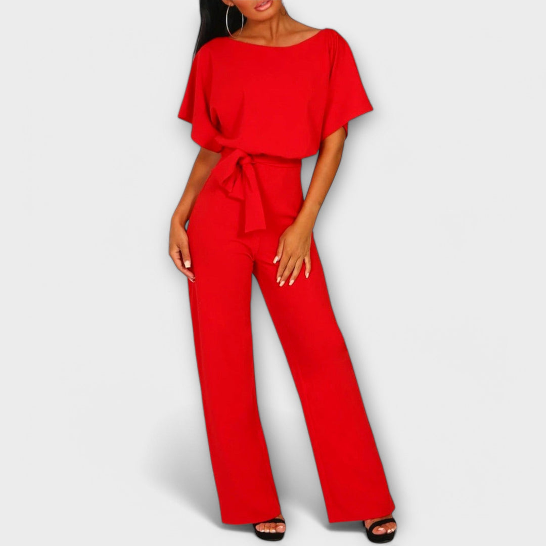 Jenny | Stylish Belted Wide-Leg Jumpsuit