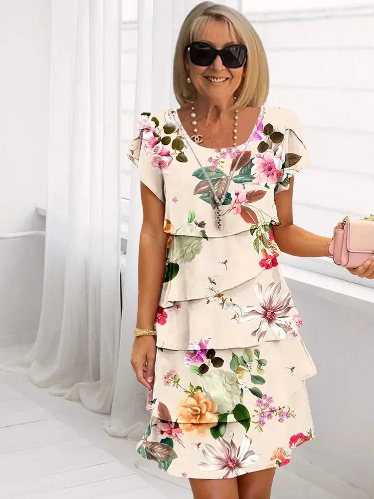 Emilia | Floral Ruffle Tiered Dress