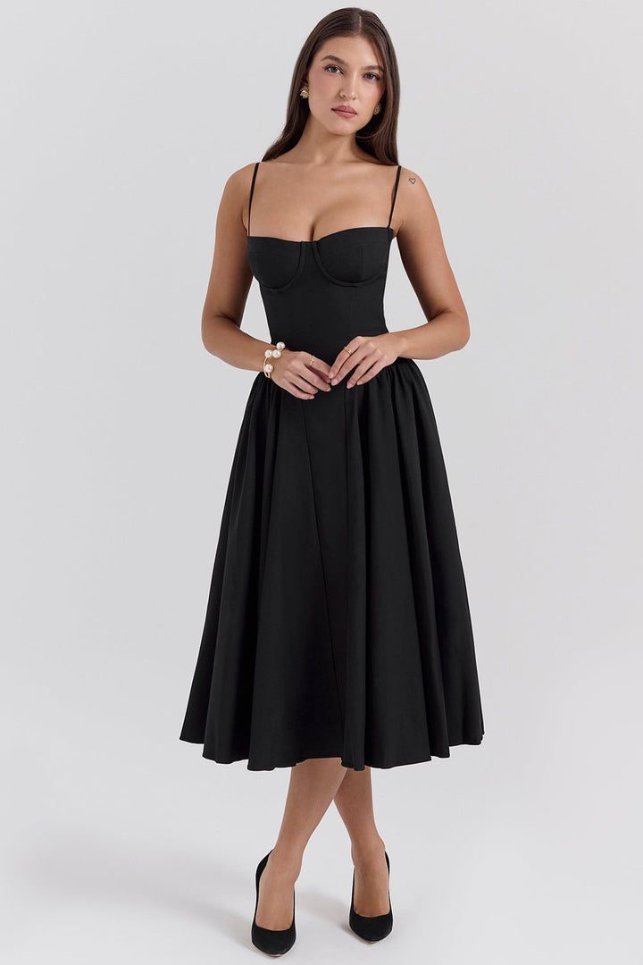 Celine Corset Midi Dress