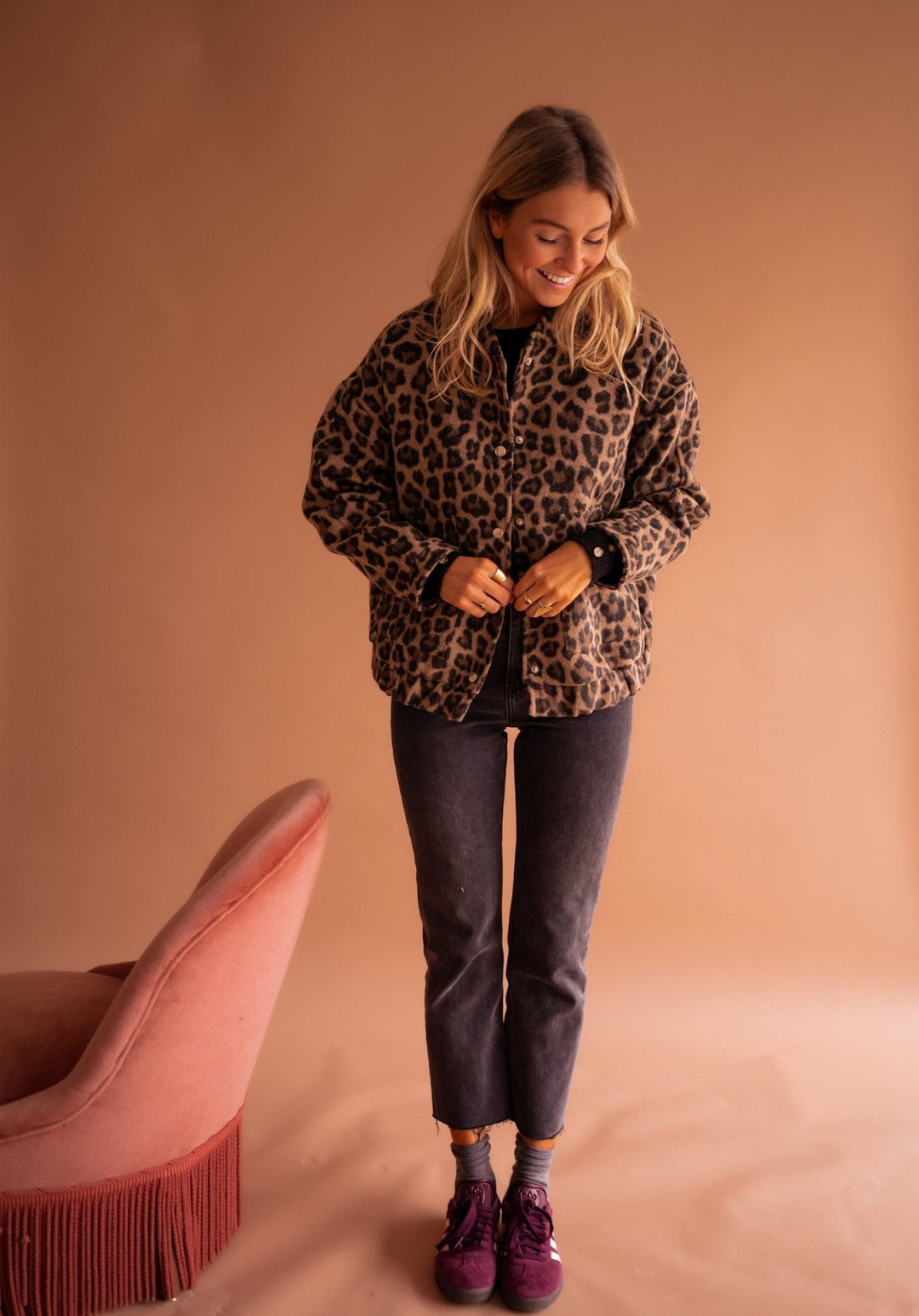 Elodie | Stylish Leopard Print Jacket