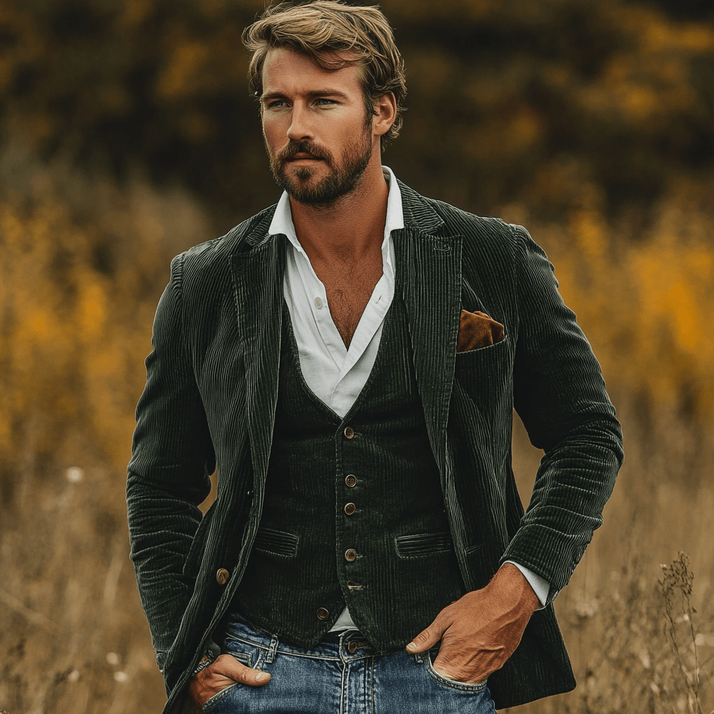 Patricio | Corduroy Blazer & Vest Duo