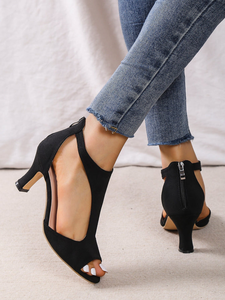 Laluna | Stylish High Heels with Open Toe